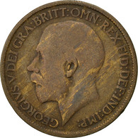 Monnaie, Grande-Bretagne, George V, 1/2 Penny, 1919, TB, Bronze, KM:809 - C. 1/2 Penny