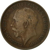 Monnaie, Grande-Bretagne, George V, 1/2 Penny, 1916, TTB, Bronze, KM:809 - C. 1/2 Penny