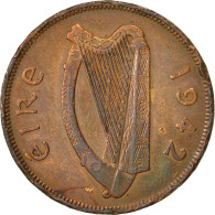 Monnaie, IRELAND REPUBLIC, Penny, 1942, TTB, Bronze, KM:11 - Irlande