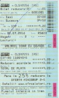 One Way Ticket Railway Ticket - Europe