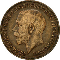 Monnaie, Grande-Bretagne, George V, Farthing, 1922, TB+, Bronze, KM:808.2 - B. 1 Farthing