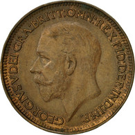 Monnaie, Grande-Bretagne, George V, Farthing, 1929, TTB+, Bronze, KM:825 - B. 1 Farthing