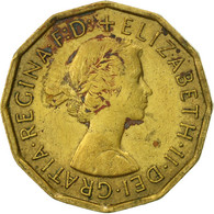 Monnaie, Grande-Bretagne, Elizabeth II, 3 Pence, 1963, TTB, Nickel-brass, KM:900 - F. 3 Pence