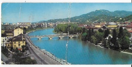 PIEMONTE - TORINO - FIUME PO - FORMATO 7X15 - VIAGGIATA 1964 - Fiume Po