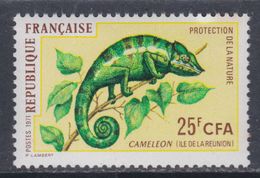 Réunion N° 399 XX  Protection De La Nature : Caméléon Surchargées CFA, Sans Charnière, TB - Oblitérés