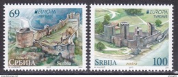 Serbia 2017 Europa CEPT, Fortresses, Castles, Architecture, Set MNH - 2017