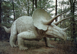 Saurierpark Kleinwelka, Germany, Ca. 1980s, Dinosaur - Triceratops - Bautzen