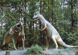 Saurierpark Kleinwelka, Germany, Ca. 1980s, Dinosaur - Camtosaurus, Antrodemus - Bautzen