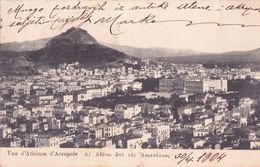 GREECE - VUE D'ATHENES D'ACROPOLE 1904 - Griechenland