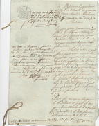 375/25 - Document Sur Papiers Fiscaux An 12 - Demande Au Tribunal De MALINES - TB Cachet De La Mairie De LIERRE - 1794-1814 (Franse Tijd)
