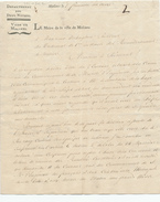 376/25 - Document Imprimé Le Maire De La Ville De MALINES - An 13 - Cérémonie Pour Couronnement De L' Empereur - 1794-1814 (Période Française)