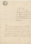 378/25 - Document Sur Papier Fiscal - 11 Février 1815 - Vers Président Du Tribunal 1è Instance De MALINES - 1814-1815 (Governo Generale Del Belgio)