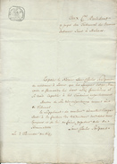 379/25 - Document Sur Papier Fiscal - An 10 - Vers Président Du Tribunal 1è Instance De MALINES - 1794-1814 (Periodo Francese)