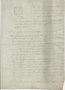 380/25 - Document Sur Papier Fiscal - An 9 - Procès Verbal Et Cachet Mairie De La Ville De MALINES - Signé Gambier - 1794-1814 (Periodo Francese)