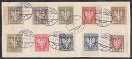 Poland 1919 Mi# 54-64 Used Not Complete 12.75 - Usados