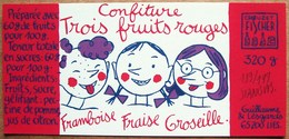 Etat Neuf > Etiquette Numérotée Et Signée Par STANISLAS : Confiture Trois Fruits Rouges (sérigraphie, 199 Exemplaires) - Illustratori S - V