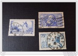 France 1936 Lot De 3 Timbres Obl. 311, 313, 319 - Autres & Non Classés