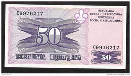 BOSNIE BOSNIA  P47       50  DINARA  1995  UNC. - Bosnie-Herzegovine