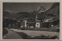 Cervin Et Le Cervin - Pont Sur La Viege - Photo: Perrochet-Matile No. 6786 - Viège