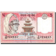 Billet, Népal, 5 Rupees, Undated (1987), Undated, KM:30a, TTB+ - Népal