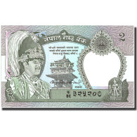 Billet, Népal, 2 Rupees, Undated (1981), Undated, KM:29b, NEUF - Népal