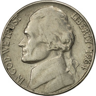 Monnaie, États-Unis, Jefferson Nickel, 5 Cents, 1964, U.S. Mint, Denver, TTB - 1959-…: Lincoln, Memorial Reverse