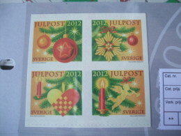 Sweden, Zweden 2012  Mnh  Mi  2910 - 13 Kerst - Ongebruikt