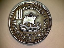 Liban 10  Piastres 1955 - Lebanon