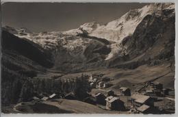 Saas-Fee (1800 M) Alphubel, Täschhorn, Allalinhorn, Feegletscher - Photo: E. Gyger No. 10460 - Täsch