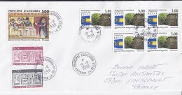 TP N° 510x5 + 321/322/384 SUR LETTRE REC. DU 19.11.98 POUR LA FRANCE + POSTE RESTANTE - Covers & Documents