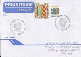 TP N° 512 SUR LETTRE  1° JOUR DU 16.1.99 POUR LA FRANCE - Storia Postale