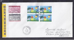 TP N° 513x4 (+321/322) SUR LETTRE RECOMMANDEE DU 15.3.99 POUR LA FRANCE + POSTE RESTANTE - Storia Postale