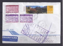 TP N° 514  (+318x2/322) SUR LETTRE DU 12.4.99 POUR ISRAEL - Covers & Documents