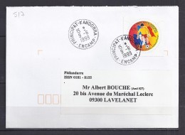 TP N° 517 SUR LETTRE DU 9.6.99 POUR LA FRANCE - Storia Postale