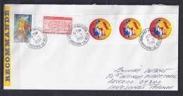 TP N° 517x3 (+410/503) SUR LETTRE RECOMMANDEE DU 11.6.99 POUR LA FRANCE - Covers & Documents