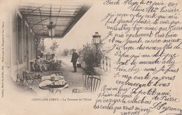 CONFLANS-JARNY - La Terrasse De L'Hôtel ( Carte Précurseur ) - Sonstige & Ohne Zuordnung