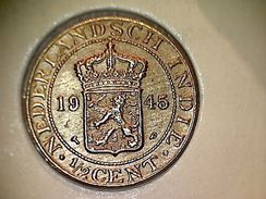 Nederland - Indes 1/2 Cent 1945 - Indes Néerlandaises