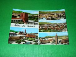 Cartolina Saluti Da Carbonia - Vedute Diverse 1960 Ca #2 - Cagliari