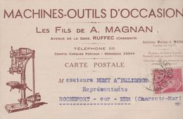 16 RUFFEC LES FILS DE A. MAGNAN MACHINES OUTILS D'OCCASION - Ruffec