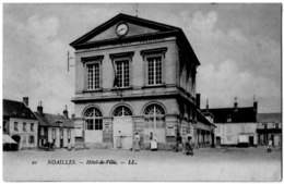 Noailles Oise Mairie Animation 1910 état Superbe - Noailles