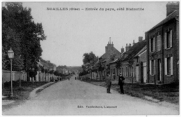 Noailles Oise Entrée Du Pays Côté Blainville Animation 1910 état Superbe - Noailles