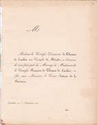 LOMBISE Mariage 1841 Françoise De THIENNES De LOMBISE Et Antoine De La BOESSIERE Les 2 Faire-part MERODE MALLEVILLE - Hochzeit