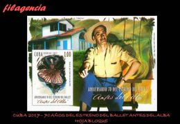 CUBA MINT. 2017-10 70 AÑOS DEL BALLET ANTES DEL ALBA. BOCETOS DE CARLOS ENRIQUEZ. PINTOR CUBANO. HOJA BLOQUE - Nuevos