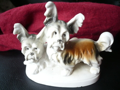 2 Yorkshire Terrier Porzellanfigur  (482) Preis Reduziert - Otros & Sin Clasificación