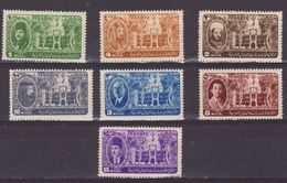 Egypt 1946, King Farouk And Inchas Palace, Cairo Set, Sc 258 -264 MNH - Unused Stamps