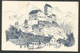 SARGANS SG Schloss 1910 Radierung Von Eug. Probst 1903 - Sargans