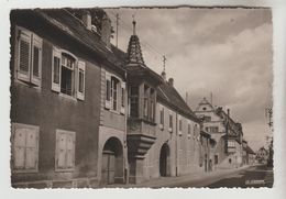 CPSM ROUFFACH (Haut Rhin) - Rue Poincaré Et Pensionnat - Rouffach