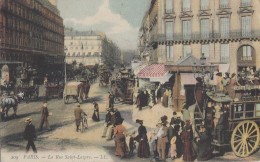 Transports - Attelage Omnibus Gare Des Batignolles Gare St-Lazare - Paris 75 - LL Colorisée - 1907 Paris Quincy 18 - Autobus & Pullman