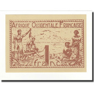 Billet, French West Africa, 1 Franc, Undated (1944), KM:34b, NEUF - Westafrikanischer Staaten