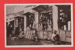 Maroc Meknes Quartier Juif Souk Des Ferblantiers Carte Avec Cliché Inversé ( Format 9x14 ) - Meknes